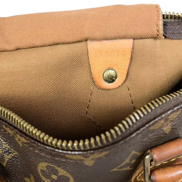 LOUIS VUITTON Speedy 30 Travel Hand Bag Monogram Leather Brown - Picture 10 of 16